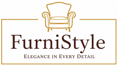 FurniStyle logo with an armchair illustration on a white background